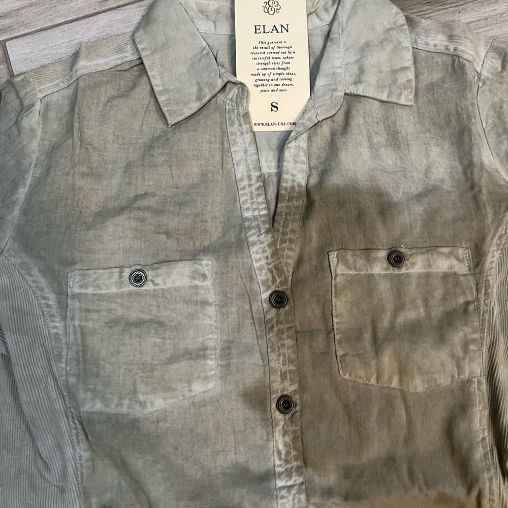 Elan Button Down Top